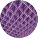 Square Patterned Orchid Purple Rug, pat2011pur