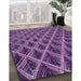 Machine Washable Transitional Orchid Purple Rug in a Family Room, wshpat2011pur