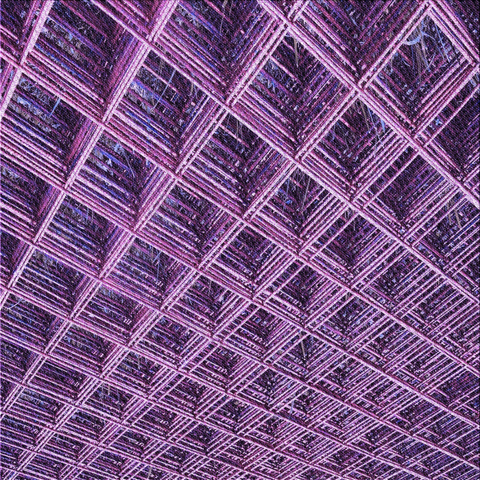 Round Patterned Orchid Purple Rug, pat2011pur