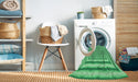 Machine Washable Transitional Lime Mint Green Rug in a Washing Machine, wshpat2012grn