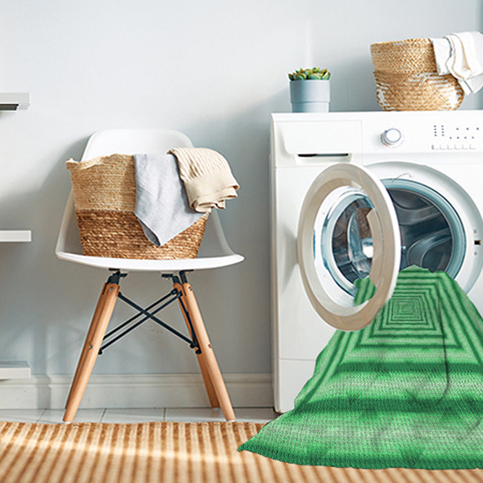 Machine Washable Transitional Lime Mint Green Rug in a Washing Machine, wshpat2012grn
