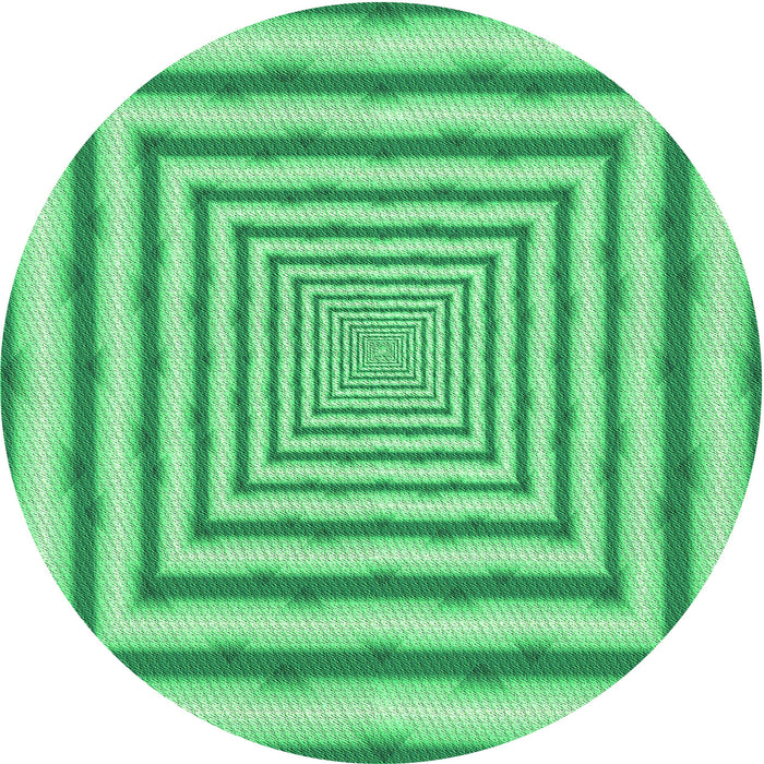 Square Patterned Lime Mint Green Rug, pat2012grn