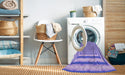 Machine Washable Transitional Mauve Purple Rug in a Washing Machine, wshpat2012pur