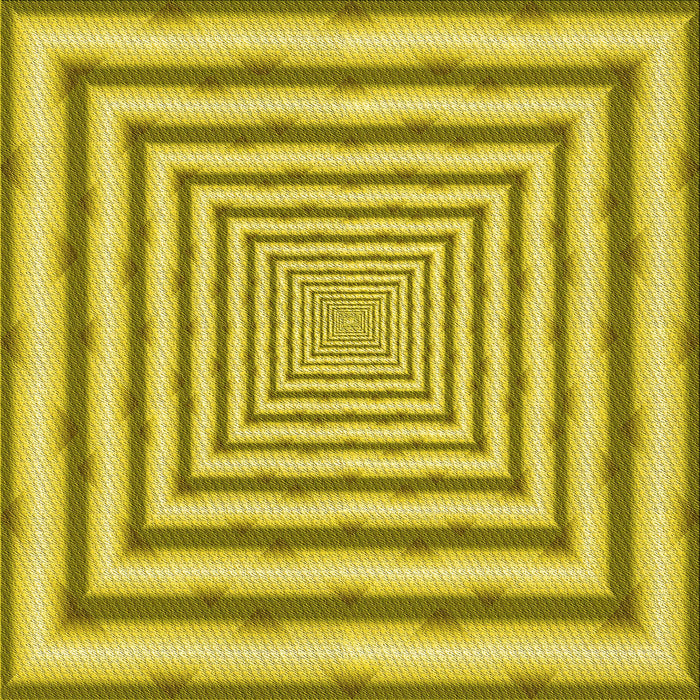 Round Patterned Yellow Rug, pat2012yw
