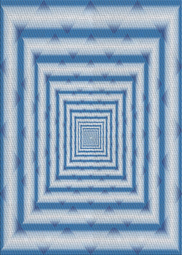 Patterned Light Blue Novelty Rug, pat2012