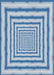 Patterned Light Blue Novelty Rug, pat2012