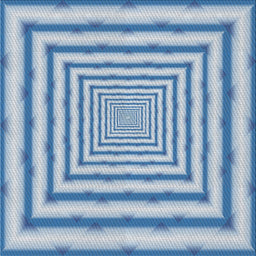 Square Patterned Light Blue Novelty Rug, pat2012