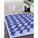 Machine Washable Transitional Blue Rug in a Family Room, wshpat2013blu