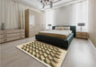 Patterned Oak Brown Rug in a Bedroom, pat2013brn