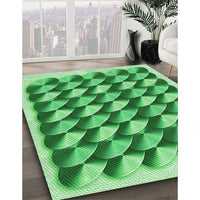 Patterned Jade Green Rug, pat2013grn