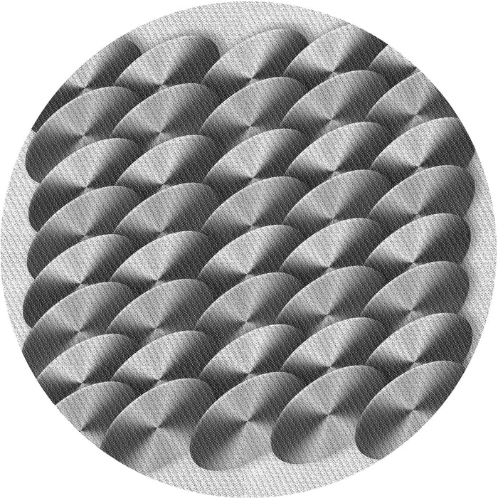 Square Patterned Platinum Silver Gray Rug, pat2013gry