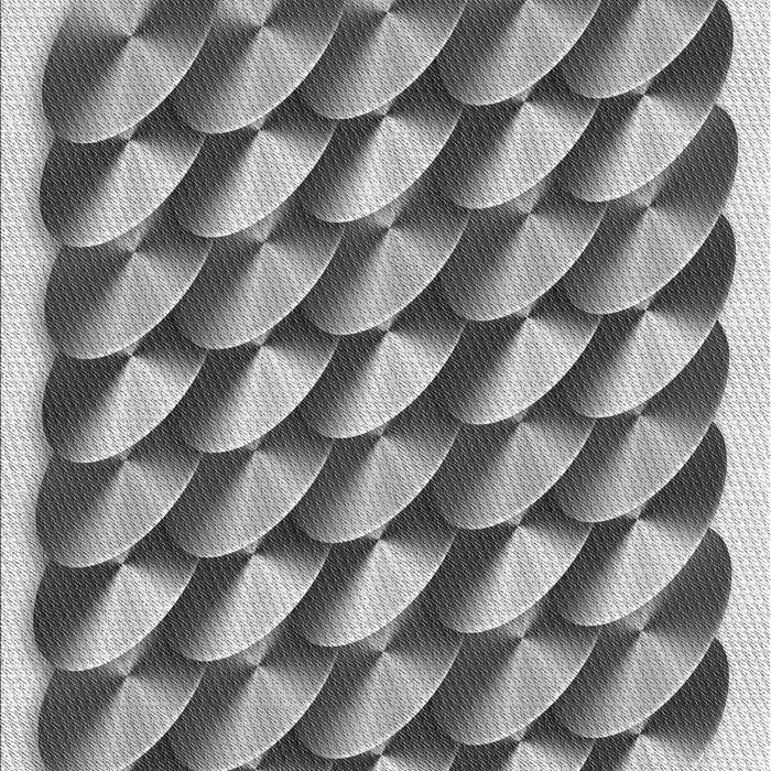 Patterned Platinum Silver Gray Rug, pat2013gry