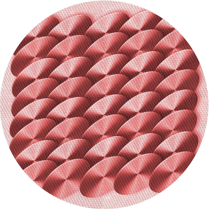 Square Patterned Pastel Pink Rug, pat2013rd