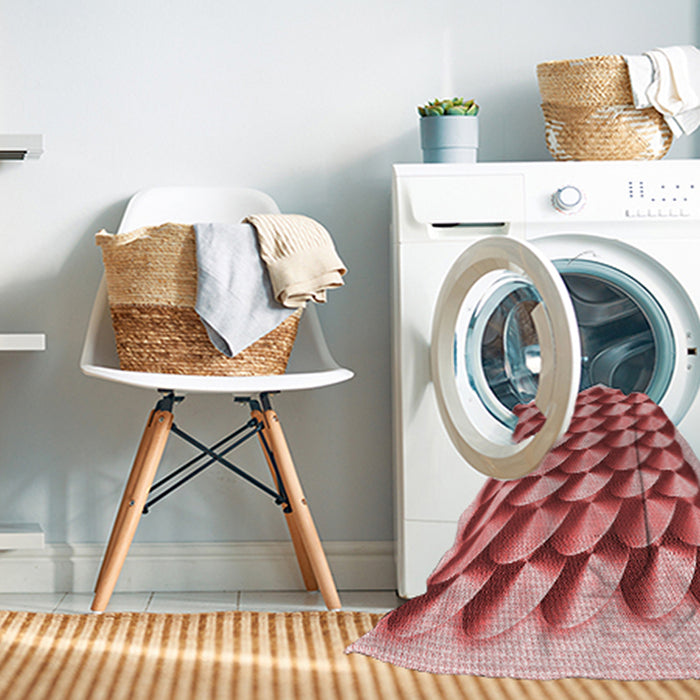 Machine Washable Transitional Pastel Pink Rug in a Washing Machine, wshpat2013rd