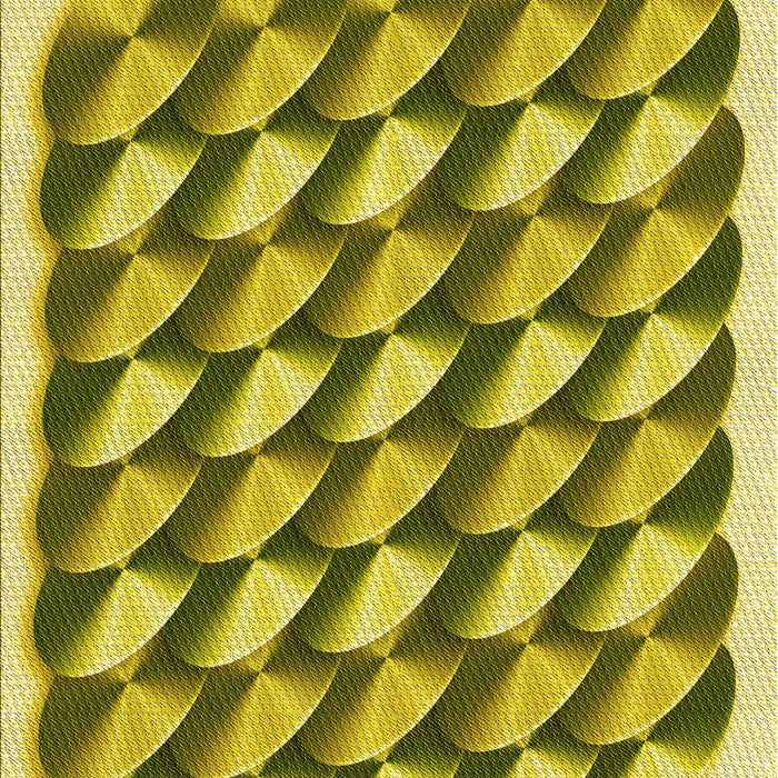 Patterned Olive Green Rug, pat2013yw