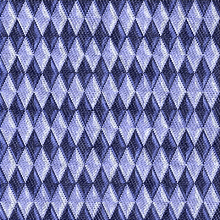 Round Patterned Jeans Blue Rug, pat2014blu