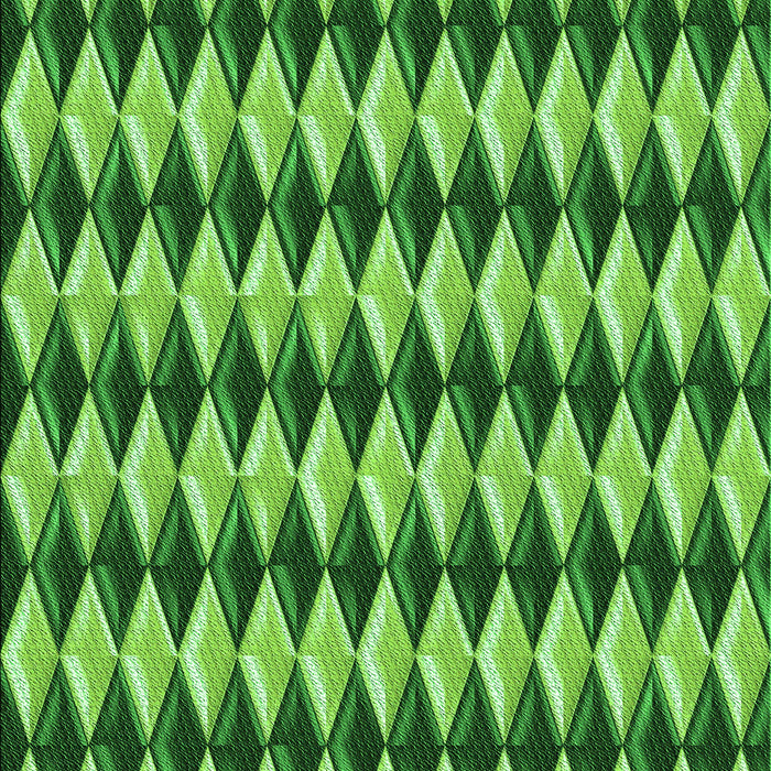 Machine Washable Transitional Green Rug, wshpat2014grn