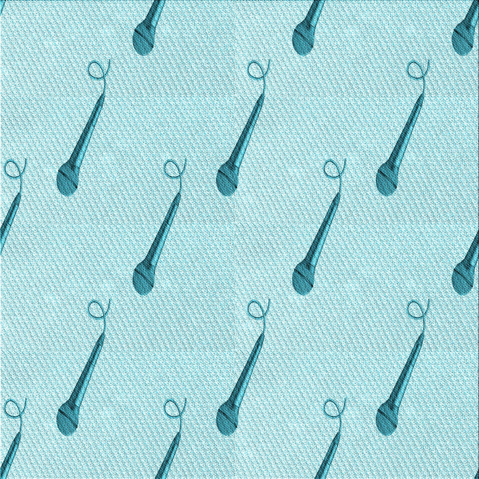 Round Patterned Diamond Blue Rug, pat2015lblu