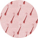 Square Patterned Pastel Red Pink Rug, pat2015rd