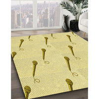 Patterned Yellow Rug, pat2015yw