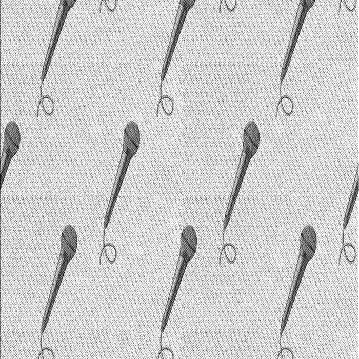 Patterned Dark Gray Novelty Rug, pat2015