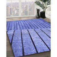 Patterned Sky Blue Rug, pat2016blu