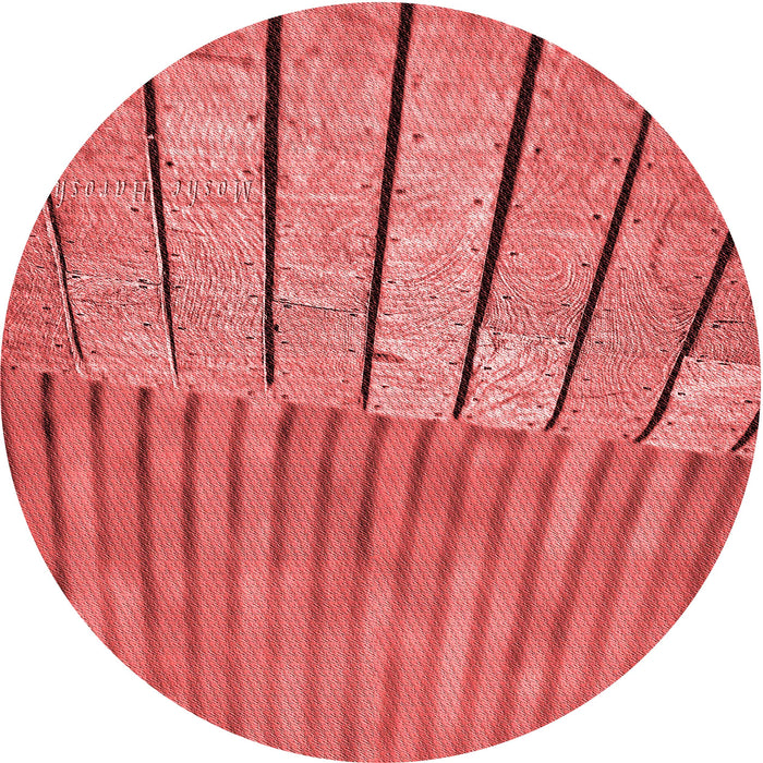 Square Patterned Red Rug, pat2016rd