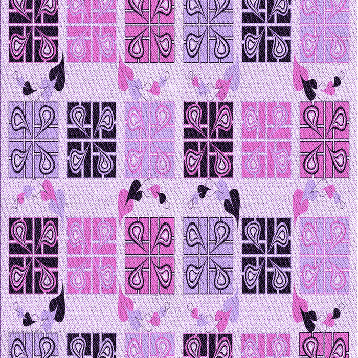 Machine Washable Transitional Blossom Pink Rug, wshpat2017pur