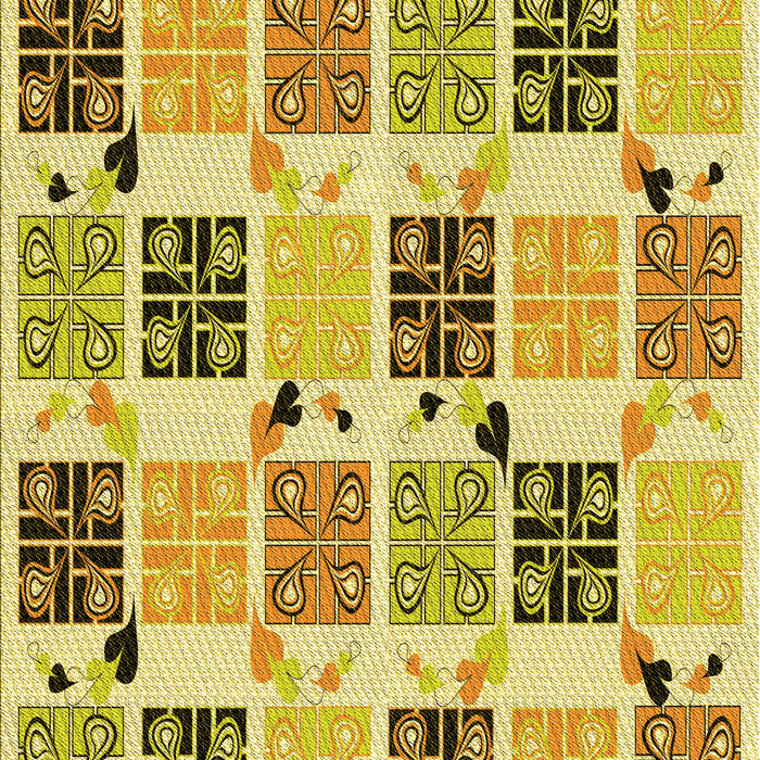 Machine Washable Transitional Dark Bisque Brown Rug, wshpat2017yw