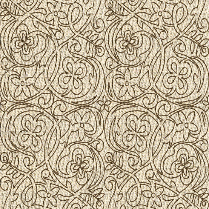 Patterned Wheat Beige Rug, pat2018brn