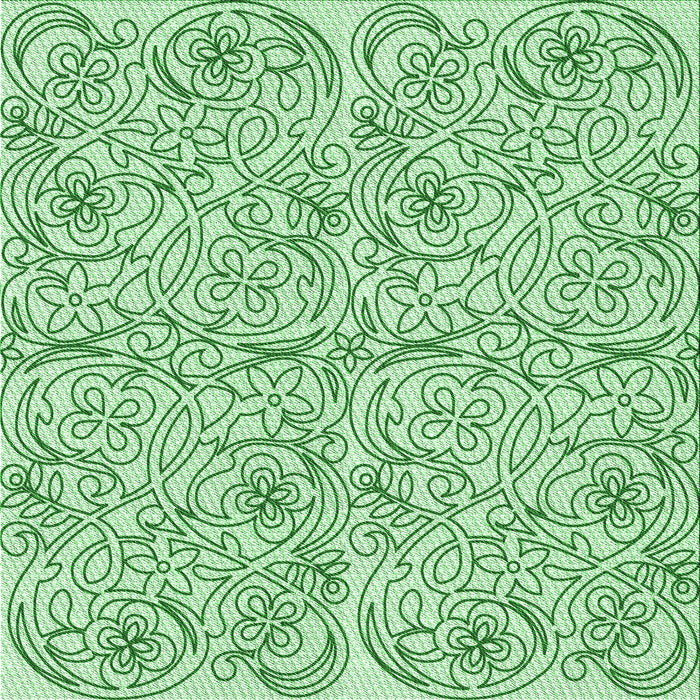 Round Machine Washable Transitional Mint Green Rug, wshpat2018grn