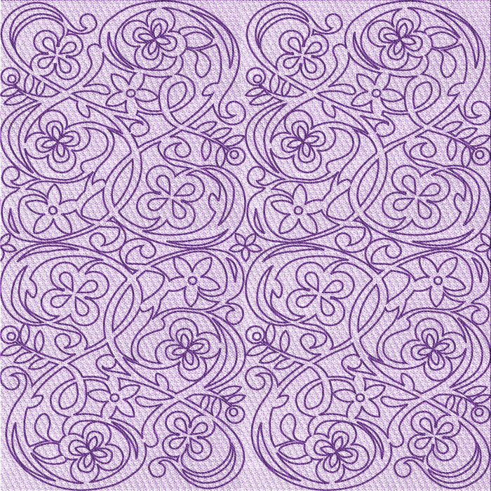 Round Machine Washable Transitional Medium Orchid Purple Rug, wshpat2018pur