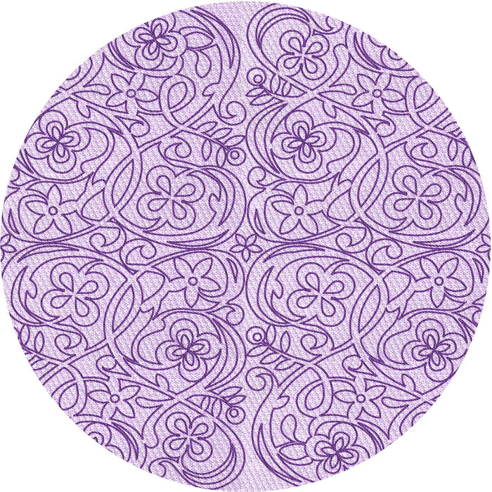 Square Patterned Medium Orchid Purple Rug, pat2018pur