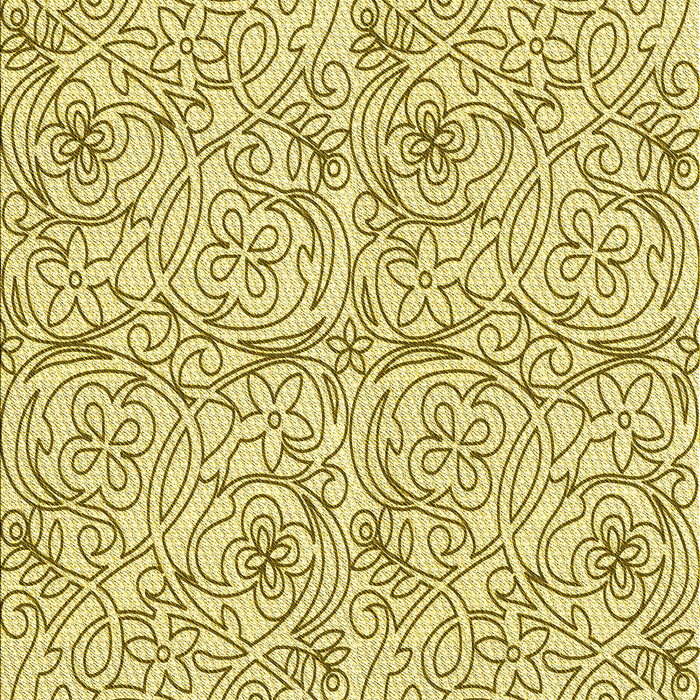 Patterned Dark Golden Brown Rug, pat2018yw