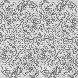 Sideview of Machine Washable Transitional White Smoke Rug, wshpat2018