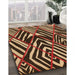 Patterned Peru Brown Rug in Family Room, pat2019org