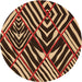 Square Patterned Peru Brown Rug, pat2019org