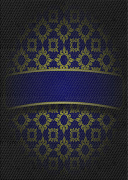 Patterned Black Novelty Rug, pat201