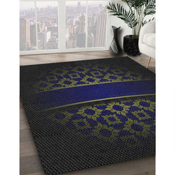 Machine Washable Transitional Black Rug in a Family Room, wshpat201