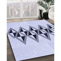 Patterned Lavender Blue Rug, pat202blu
