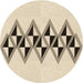 Square Patterned Moccasin Beige Rug, pat202brn