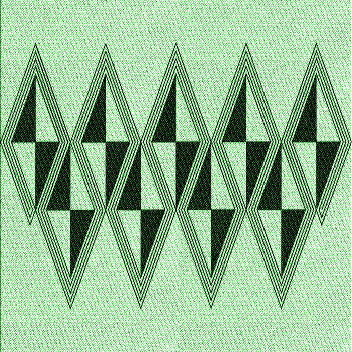 Patterned Mint Green Rug, pat202grn