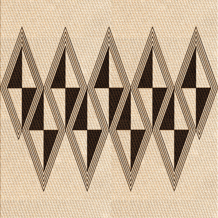 Patterned Copper Brown Rug, pat202org
