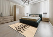 Patterned Copper Brown Rug in a Bedroom, pat202org