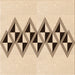 Round Patterned Copper Brown Rug, pat202org