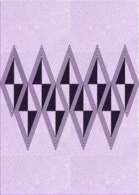 Machine Washable Transitional Lilac Purple Rug, wshpat202pur
