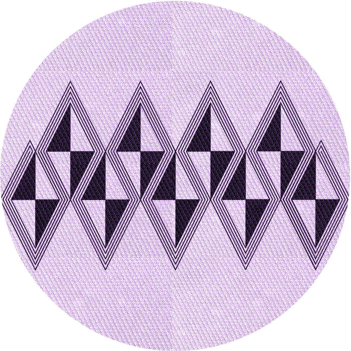 Square Patterned Lilac Purple Rug, pat202pur