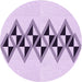 Square Patterned Lilac Purple Rug, pat202pur