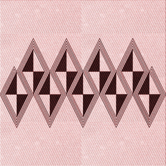 Round Patterned Pink Rug, pat202rd