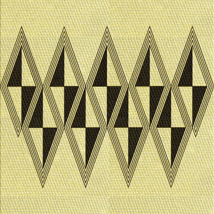 Patterned Sun Yellow Rug, pat202yw